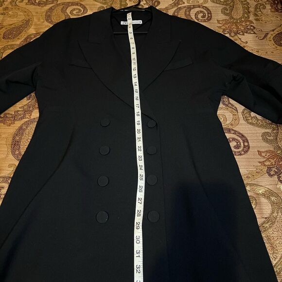 Zara Full Sleeve Tuxedo Dress Size XL NWOT - Picture 9 of 10